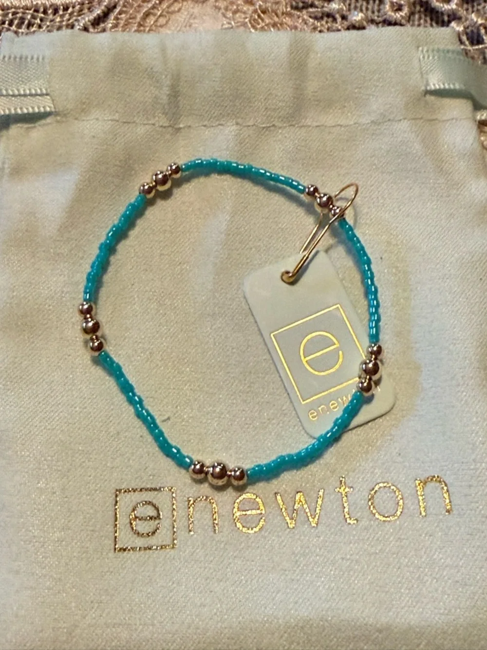 Enewton Purpose Gold Bracelet- Turquoise